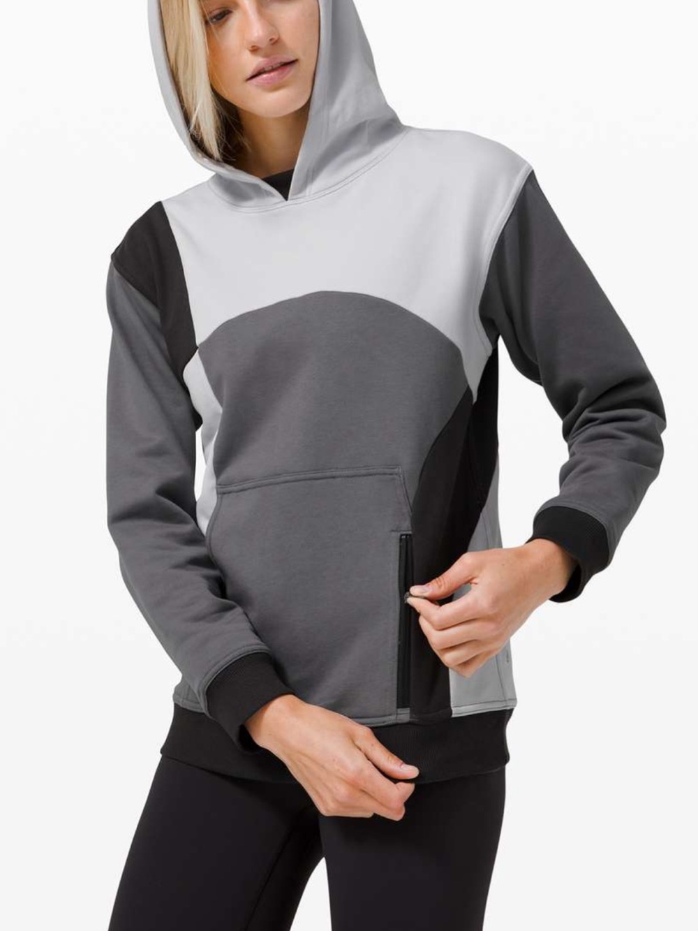 Lululemon All Yours Colorblock Hoodie Pullover Sweatshirt Sz 6